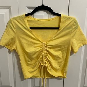 ruched crop top